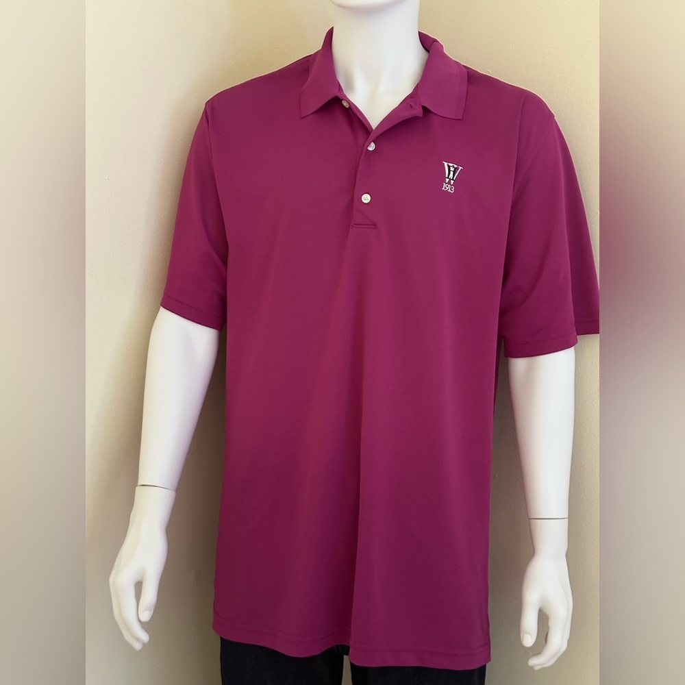 Greg Norman WH 1913 Play Dry Performance Men's  Golf Polo Shirt, XL,Fuschia Pink